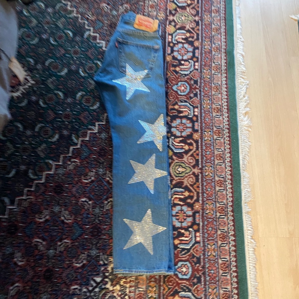 Collina Strada Rhinestone star jeans - Picture 2 of 6